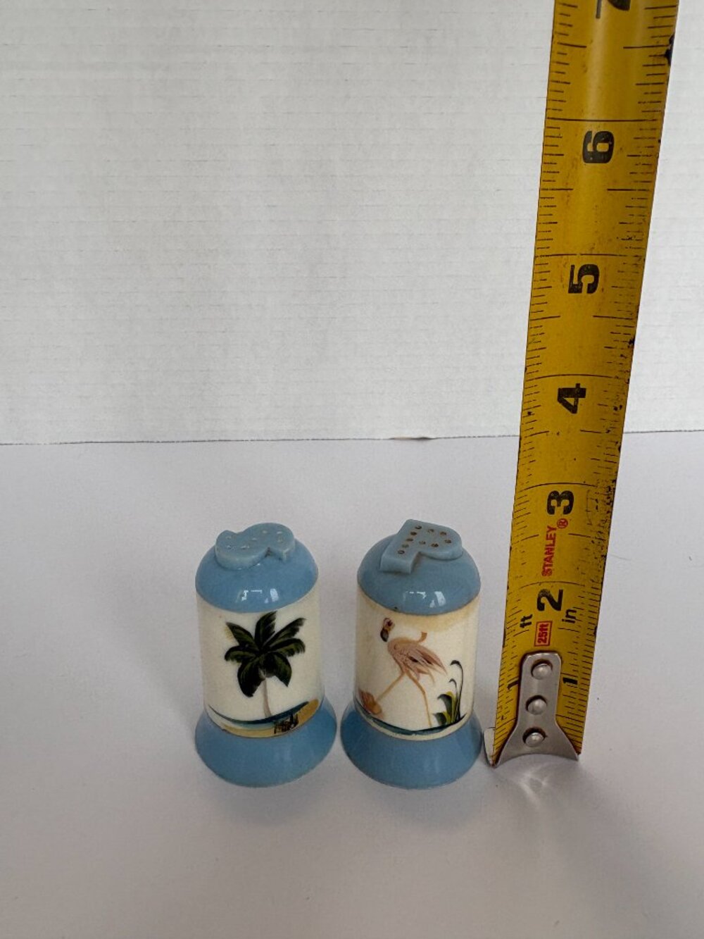 Vintage Plastic Tropical Theme Salt and Pepper Shakers - Picture 2 of 5